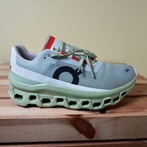 On Cloud Cloudmonster Shoe Women Sz 7.5 Glacier Meadow Running Sneaker 61-99022